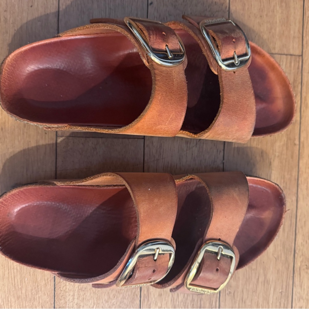Birkenstock Arizona big Buckle slide Leather slide Sandals - Picture 3 of 6